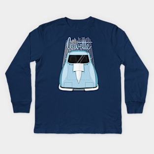 Corvette C2 - Blue Kids Long Sleeve T-Shirt